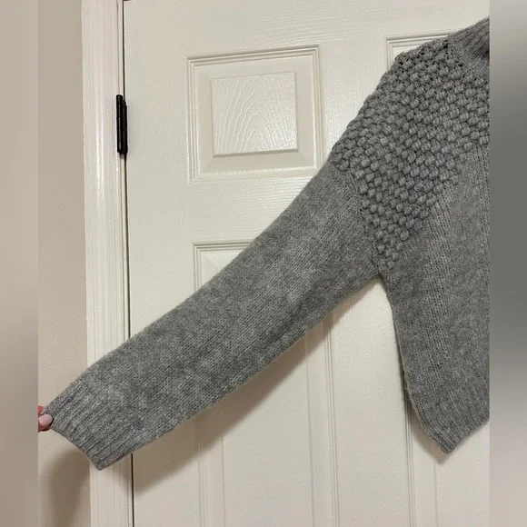 NWT Free People Turtleneck Sweater Grey Size Large - Picture 3 of 8